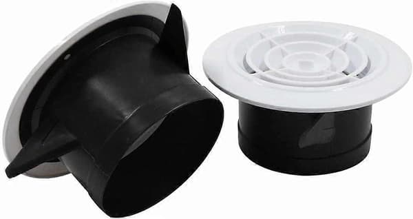 Ubesværet installation, justerbart panel til lydstyrkekontrol, ABS-materiale ventilationsdæksel ideelt til at skabe et lugtfrit miljø[YJD]