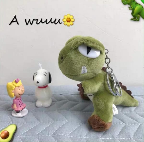 Plys Dinosaur Nøglering Tøjdyr Rygsækpynt P[J]