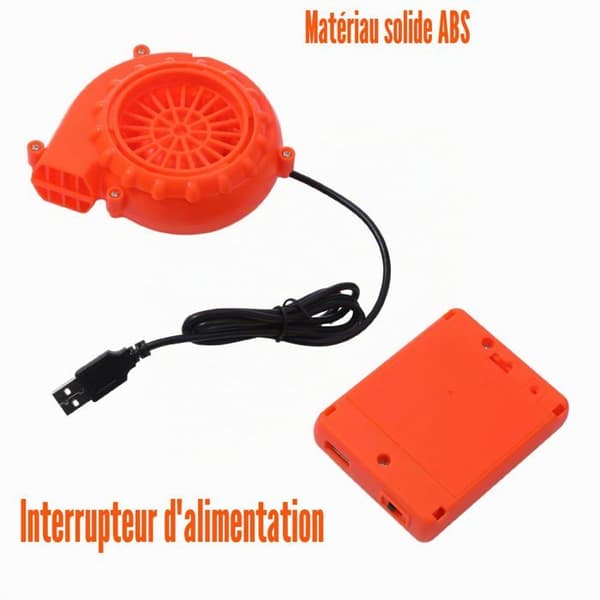 Universal ventilator til oppusteligt kostume - Luftpumpe - Mini USB - DC 6V - 4.8W - Corvina Kostume (YJD)