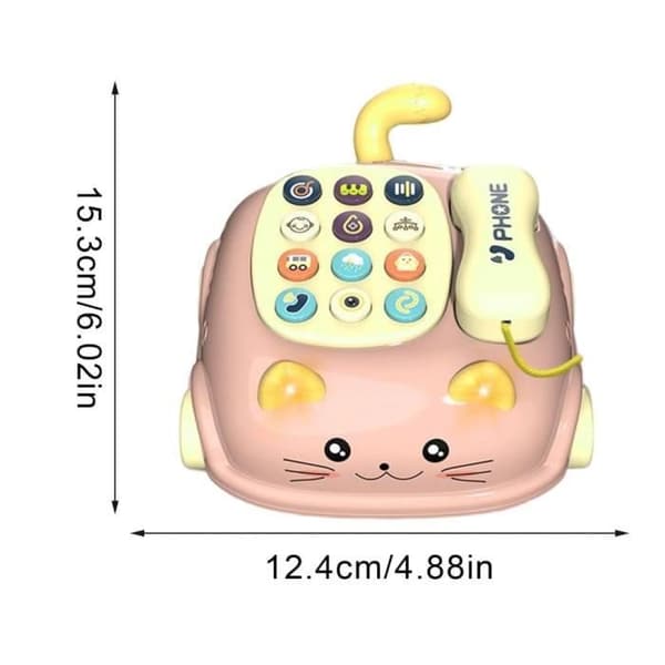 Babytelefonleke - wj - Multifunksjonell - Levende - Rosa - 6 måneder og oppover[YJD] Vives