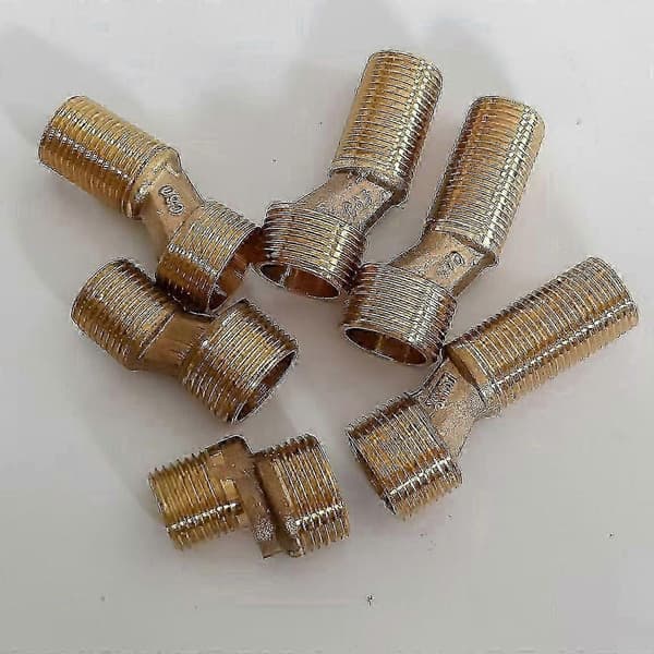 1/2 3/4 Offset Badebruser Blandingsbatteri Tilslutning, Messing Albue Reducer, Justerbar Drejearm, Guld A[YJD]
