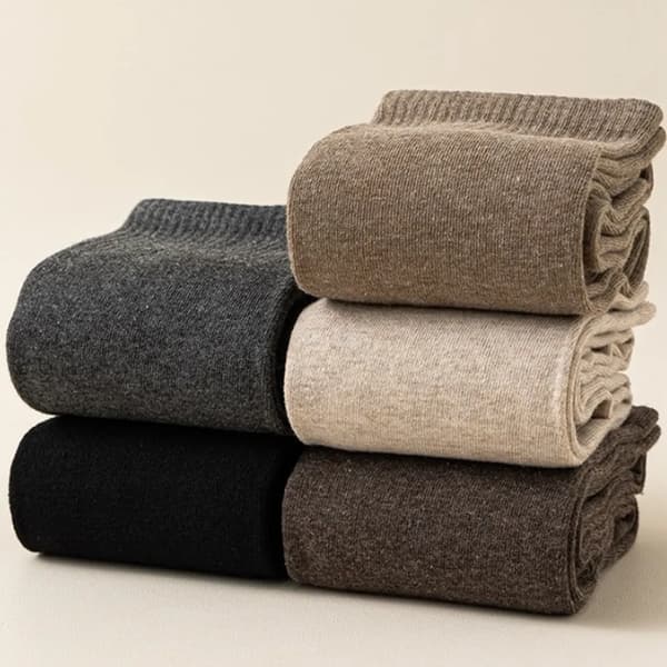 Varme knestrømper for kvinner, vinterstrikket, lue-inspirert, khaki[YJD]