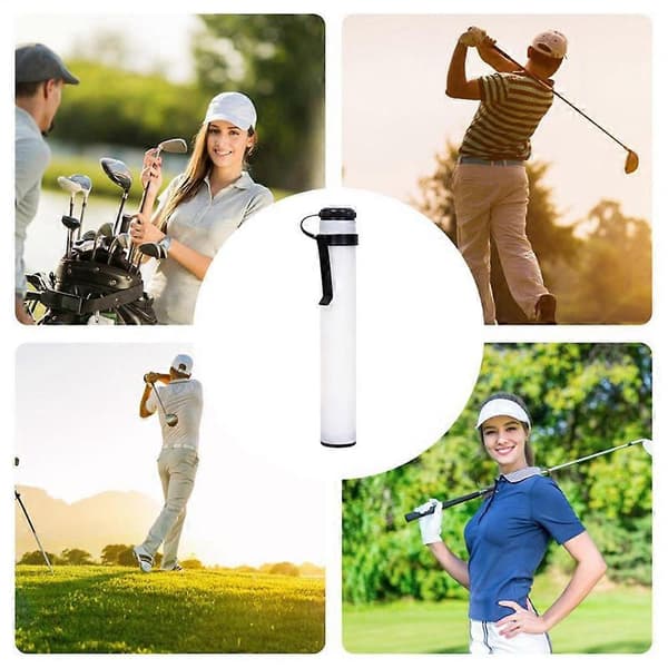 Golfbil Sandhållare Bärbara Sandflaskor med Lock Push Cart för Utomhus Familj Hem Golfutrustning Tillbehör[YJD] White