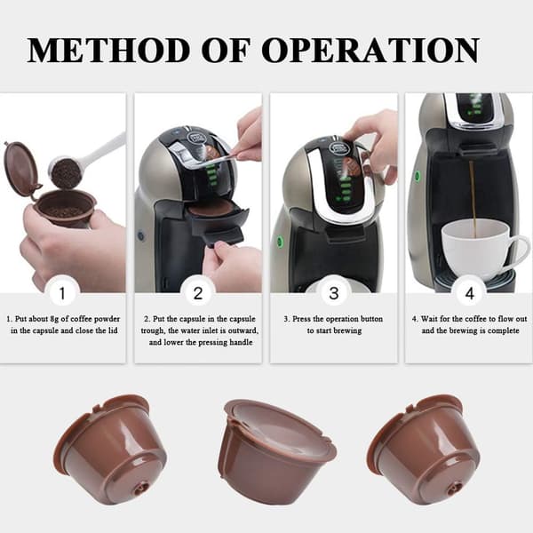 3 gjenbrukbare/påfyllbare kaffekopper[YJD]