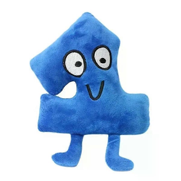 HaKeLai Ny BFDI Battle For Dream Island Plyschleksak Gosedjur Mjukt Djur X Siffror Blintz Block Markör Penna Häftapparat Pommes Frites Gåvor[YJD] Number One 20cm
