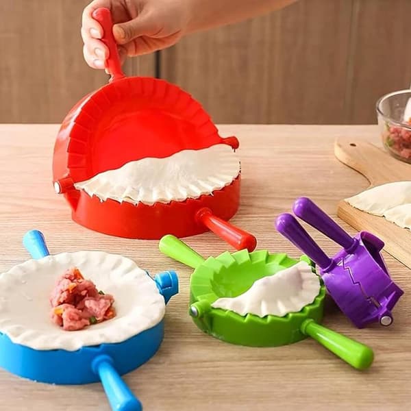 Dumpling Maker Press Tool - Køkkenform til Wonton Empanada | Fødevaregodkendt konstruktion med ergonomisk greb, jævn forseglingskant, ideel til Potsticker[YJD]