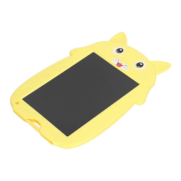 Lasten kirjoitustaulu, opettavainen, pyyhittävä, uudelleenkäytettävä, pennun muotoinen, värikäs LCD-piirustustaulu pojille ja tytöille [YJD] Yellow