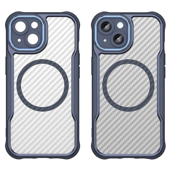 iPhone 15 Kompatibelt MagSafe-fodral TPU+PC Telefonskydd[YJD]