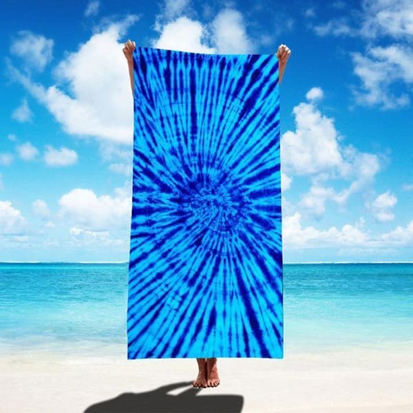 Superabsorberende tie-dye mikrofiber badehåndklæder (80x160cm) (YJD)