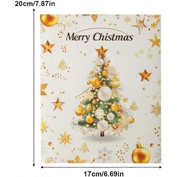 Smykke Adventskalender 2024, 24 Dagers Juletelling Adventskalender, Nedtelling Kalender 2024, Trendy Smykkesett for Voksne Kvinner og T kk Jewelry Advent Calendar