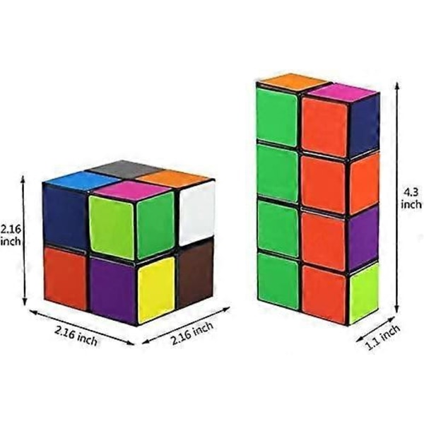 Magic Star Cube, SHONCO 2 in 1 Combo Infinity Cube -lelu, muuntava geometrinen palapeli 3D-koottava Fidget-stressin ja ahdistuksen lievitys Magic Puzzle Cu[YJD]