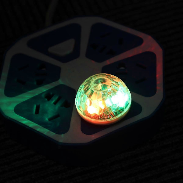 USB Mini Diskolys Bærbart Lys USB-drevet LED Scenebold DJ Belysning Karaokelys til Julehjemmefest Bar[YJD]