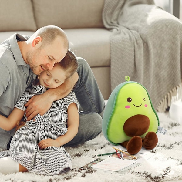 11,8 tum Snuggly Fylld Avocado Frukt Mjuk Plysch Leksak Kramande Kudde Presenter för Barn, Flickor, Pojkar och Vänner Jul_v (YJD)