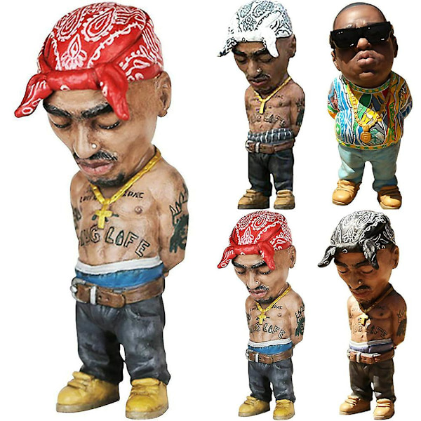 Statue Legend Minde-Skulptur Harpiksfigurer Ornament Dekoration (YJD) Tupac Red 100