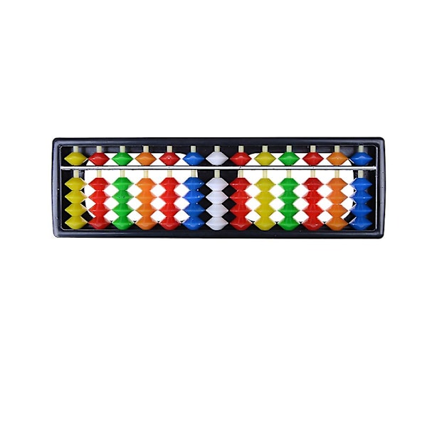 Kannettava muovinen värikäs helmitaulu Abacus aritmeettinen Soroban laskentatyökalu [HK] 1pc Multicolor