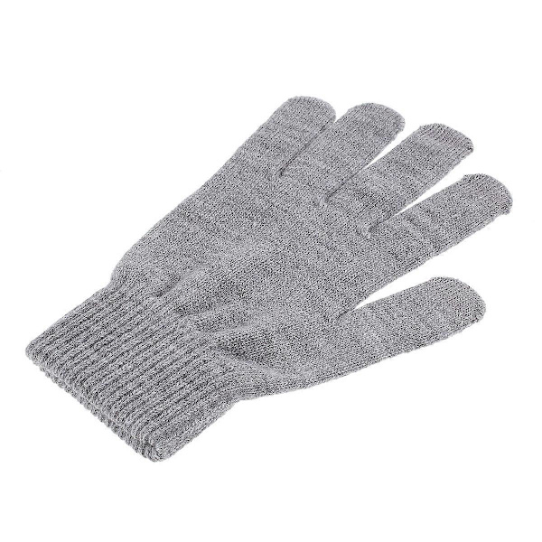 Dam Touch Screen-Handske Vinter Varm Tjock Stickad för Smartphone Tablet One Size[YJD]