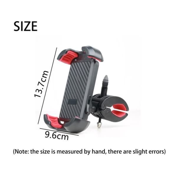 Telefonhållare - Universal - Antivibration - Snabb installation - Kompatibel med 4.7''-7.2'' (YJD)