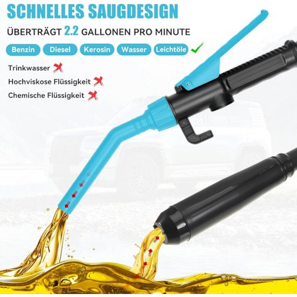 Bärbar elektrisk bränslepump för bensin, 12V DC-driven, dränkbar pump[YJD]