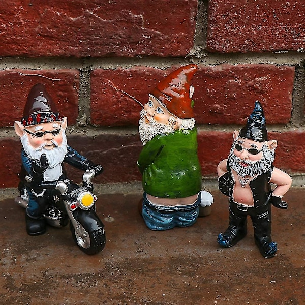 En Gnomes Statuer Gnomes Gnomes En Rotter Til Udendørs En - En Knomes Pisser  (YJD)