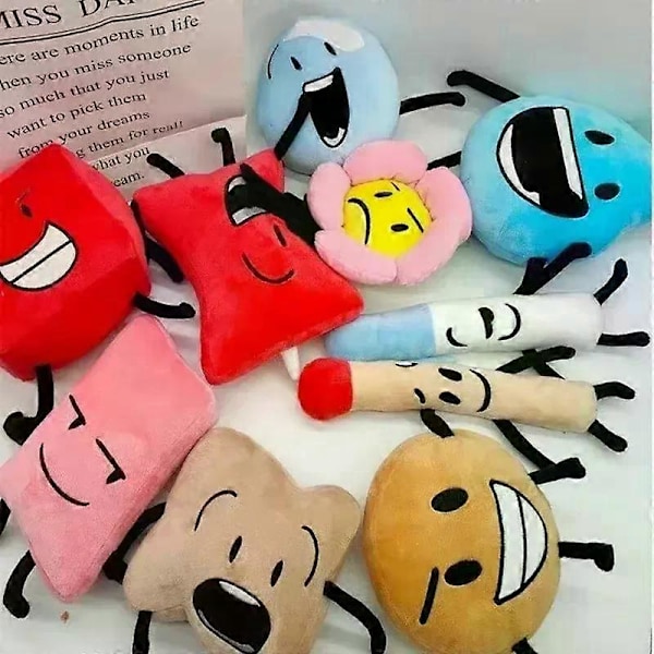 HaKeLai Ny BFDI Battle For Dream Island Plyschleksak Gosedjur Mjukt Djur X Siffror Blintz Block Markör Penna Häftapparat Pommes Frites Gåvor[YJD] Building Block 15cm