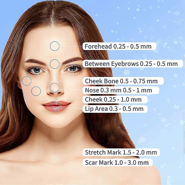 Microneedle Derma Stamp til ansigtshud, arreparation efter akne og hårvækst [YJD]