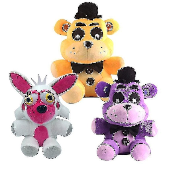 2023 - Fem Nätter hos Freddy Fnaf Söta Plyschleksaker Speldocka 18 Cm Bonnie Björnen Foxy Cartoon Stoppade Dockor Freddy Leksaker för Barn Presenter 1