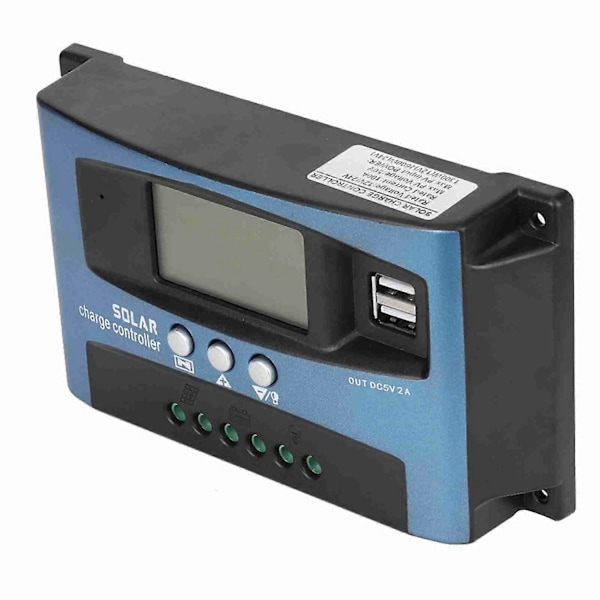 MPPT 50A Solarladdningsregulator Dubbel USB LCD-skärm 12V 24V[YJD]