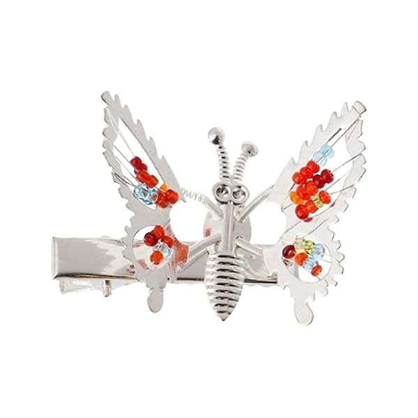 Et sæt med 8 sommerfugle hårnåle som piger kan flytte[YJD] silver 8pcs