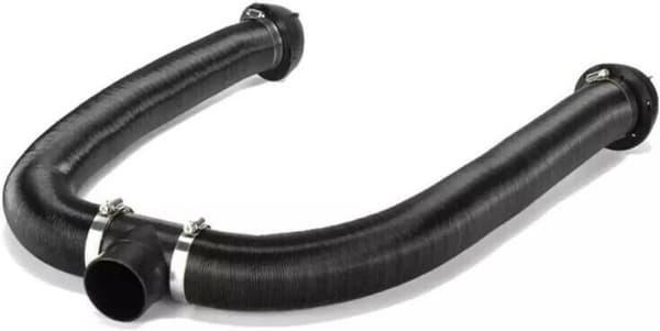 75 mm bilventilations-T-stycke med varmluftsutlopp och klämmor för VVS-system [YJD]