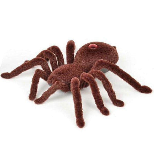 Barnpresent Fjärrkontroll Läskig Krypande Mjuk Plysch Spindel Infraröd RC Tarantula Leksak[HK]