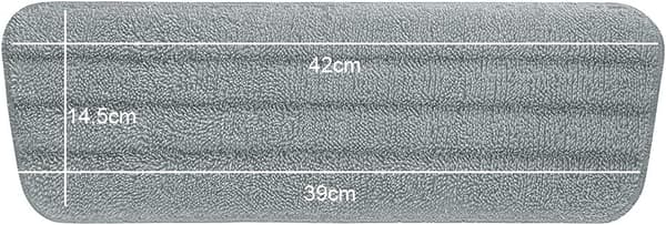 Vicloon Mopppute, 6 Mopprengjøringsputer Mikrofiber Erstatningsmoppputer, Våt og Tørr Mopperstatningspute Mikrofiber Moppklut Egnet Gjenbrukbar[YJD] Grijs-6 Stains