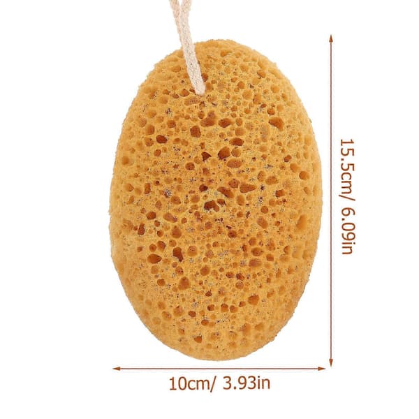 Orange badsvamp kroppsskrubb för exfoliering 4-pack badset[YJD]