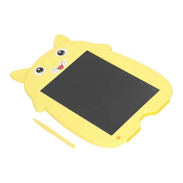 Lasten kirjoitustaulu, opettavainen, pyyhittävä, uudelleenkäytettävä, pennun muotoinen, värikäs LCD-piirustustaulu pojille ja tytöille [YJD] Yellow