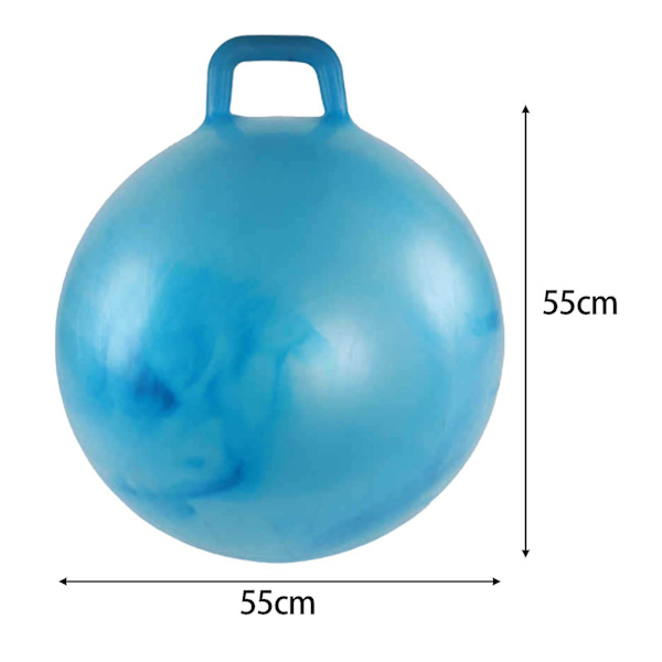 Pomppiva pallo, jumppapallo, hauskoja sisä- ja ulkopelejä, koulun pomppiva pallo, vihreä[YJD] blue 55cmx55cm