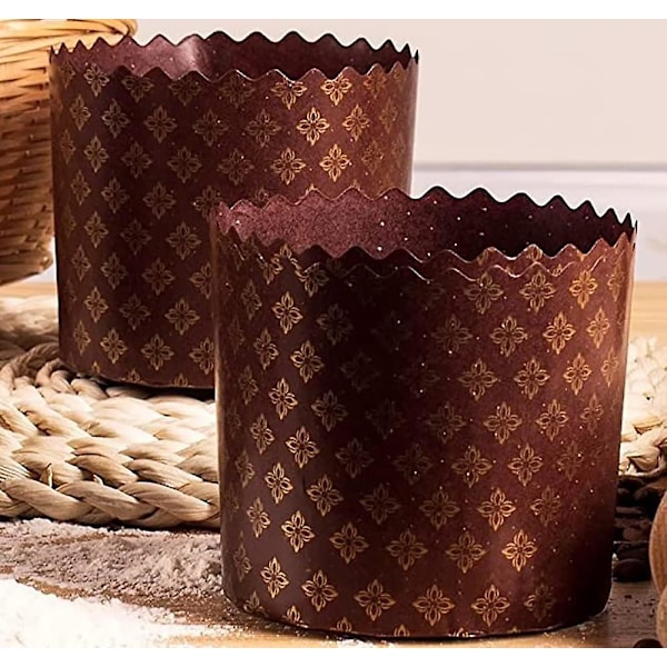 Brune Panettone-forme 25 stk.