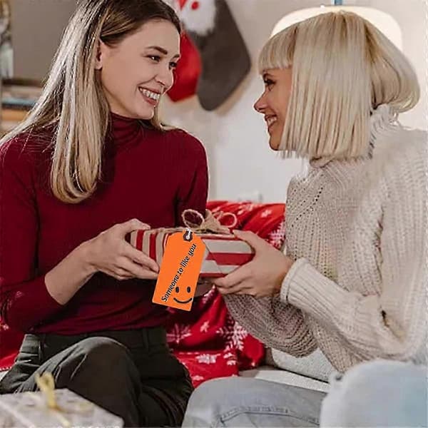 300 st. färgade prislappar med elastiska snören, blankt papper, skrivbara [YJD] 10 10