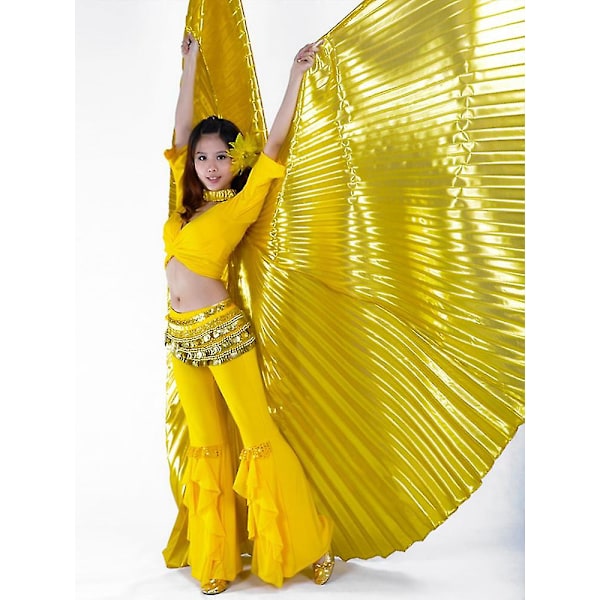 Magedans Isis Vinger Med Pinner - 360 Dekorert Dansevinge [HK] Silver