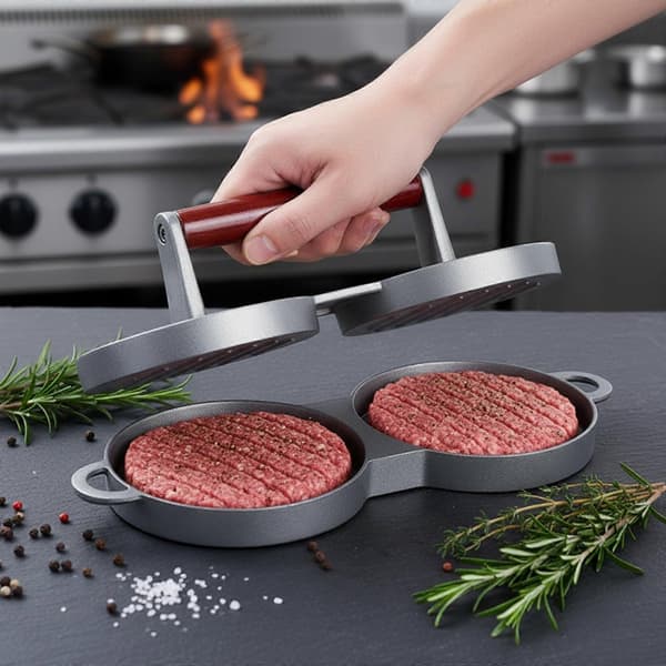 Hamburgarpress non-stick slät för kockar[YJD]