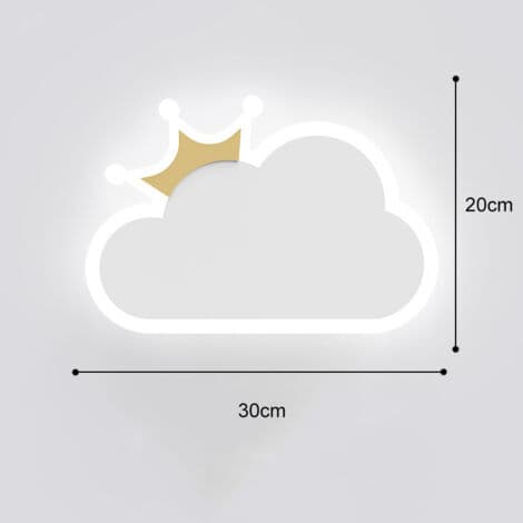 12W LED Vägglampa, Trefärgad Molnform - 220V Vit, Barnrum Modern Belysning[YJD]