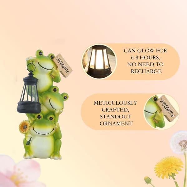 Solar LED Frø Havefigurer – Sti Lys (JYD)