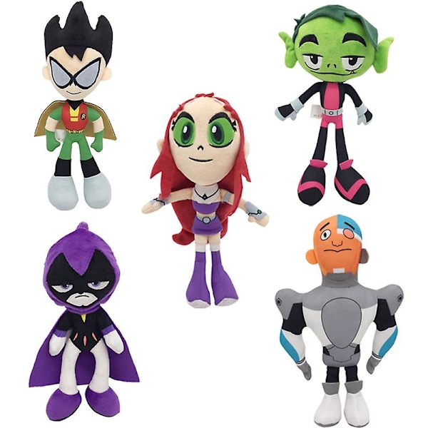 Kawaii Elokuva Teen Titans Go Pehmolelut Lelut Robin Pehmolelu Leluja Lapsille Lahjaksi[YJD] Robin 25cm