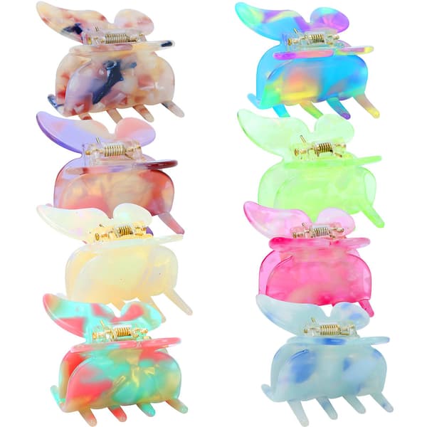 Hårklämmor med fjärilar [YJD] Multicolor 8pcs