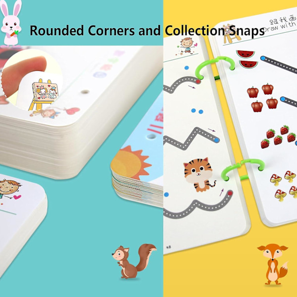 Scribble Smart Workbook, Snabbspår unga sinnen, Scribble Smart återanvändbar arbetsbok, Little Curious Minds Scribblesmart, Arbetsbok Handskrift  (YJD) Level 1