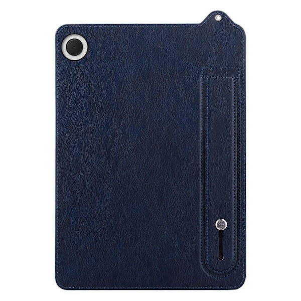 Til Samsung Galaxy Tab A9 X110 X115 Etui Håndrem Støtteben Læder Tablet Cover - Grå[HK] Multicolor Blue