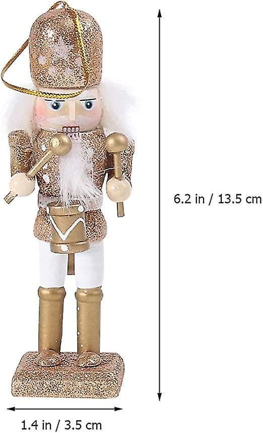 Træ Nøddeknækker Ophængssæt med 5 til Juletræ [YJD]