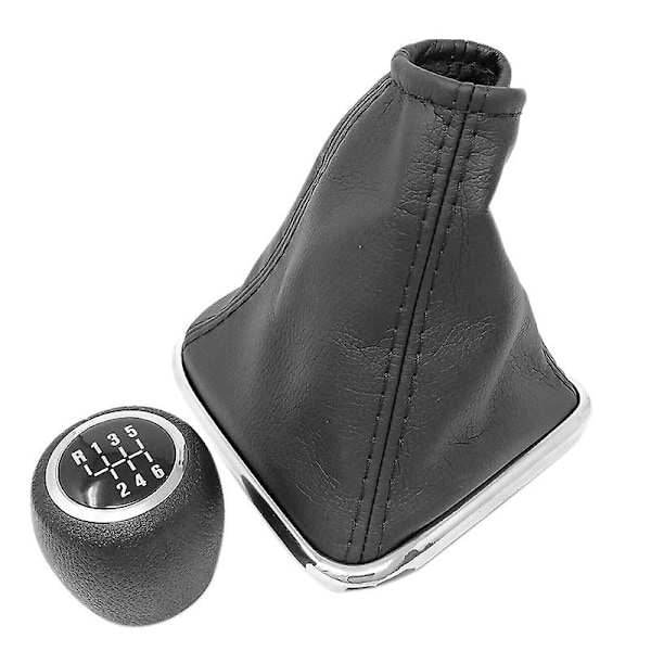 6-trins Gear Stick Shift Knob Gaiter Boot til Cruze 2008 - 2015 (YJD) black