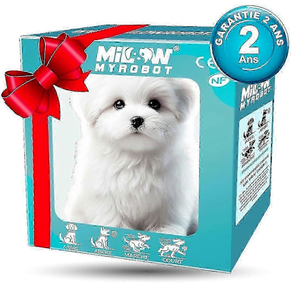 Milow Robot Hvalp, Milow - Min Realistiske Robot Hvalp[YJD] White