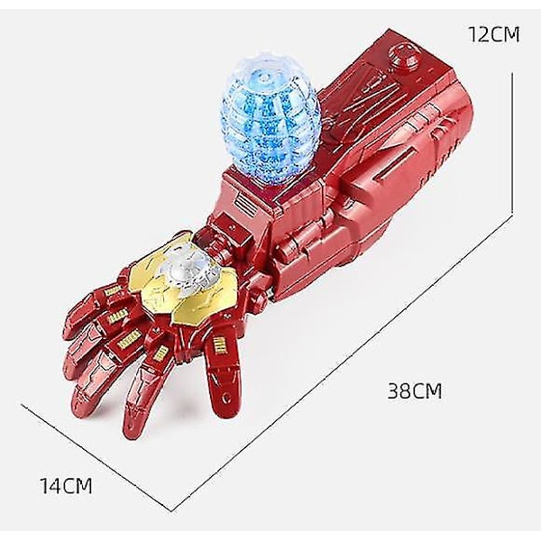 Elektrisk Iron Man Arm Launcher Blaster Splatter Arm Gun Lekevåpen (YJD) Upgrade Edition