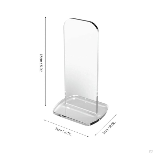 2 Stykker Boksehandsker Display Rack Akryl Handsker Holder Holdbart Fighting Showcase for[YJD] clear