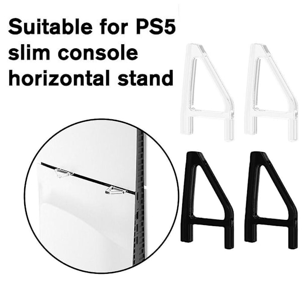 Stativ til Ps5 Slim - Desktop Holder til Konsol Opbevaring - Simpel Holder til Spiltilbehør (YJD) Black